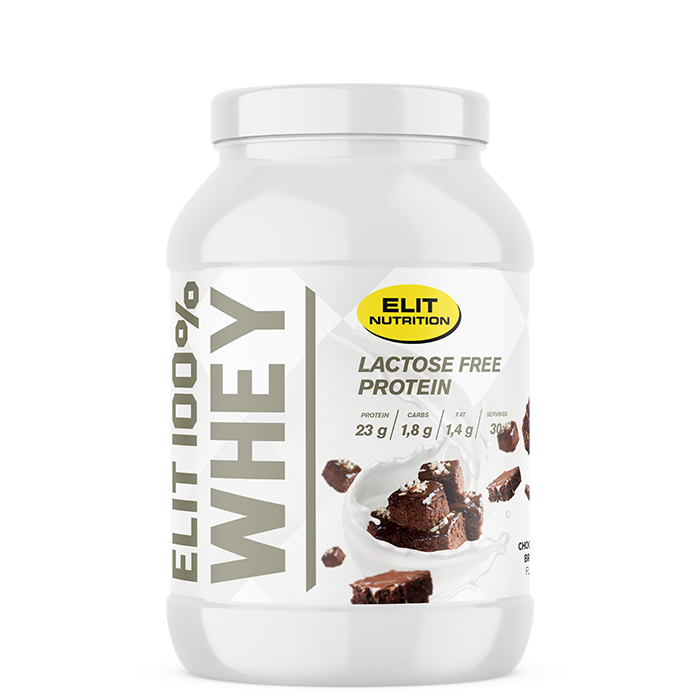 ELIT 100% Whey Laktosfritt Proteinpulver 900 g chocolate_brownie