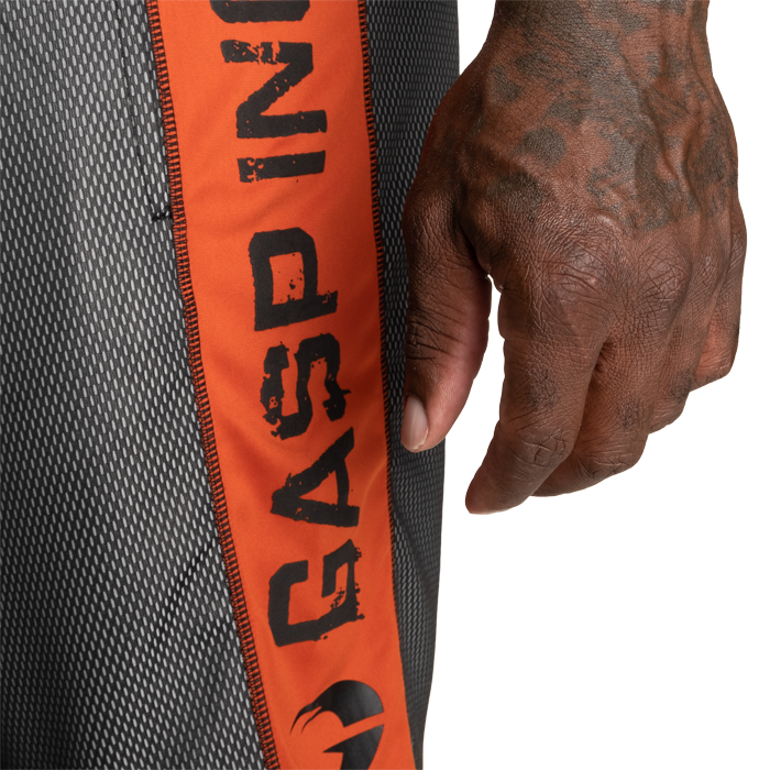 No1 Mesh Shorts Svart Orange