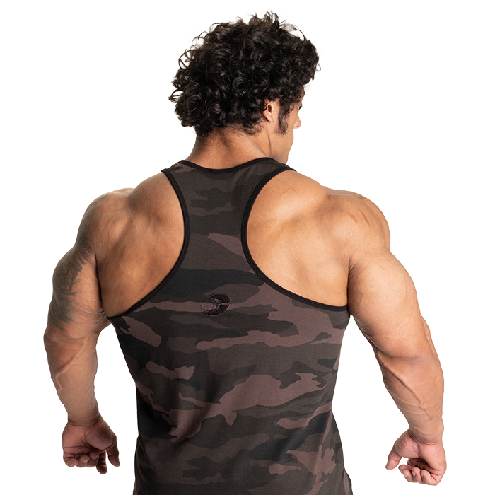 Vintage T-Back Linne M&ouml;rk Camouflage