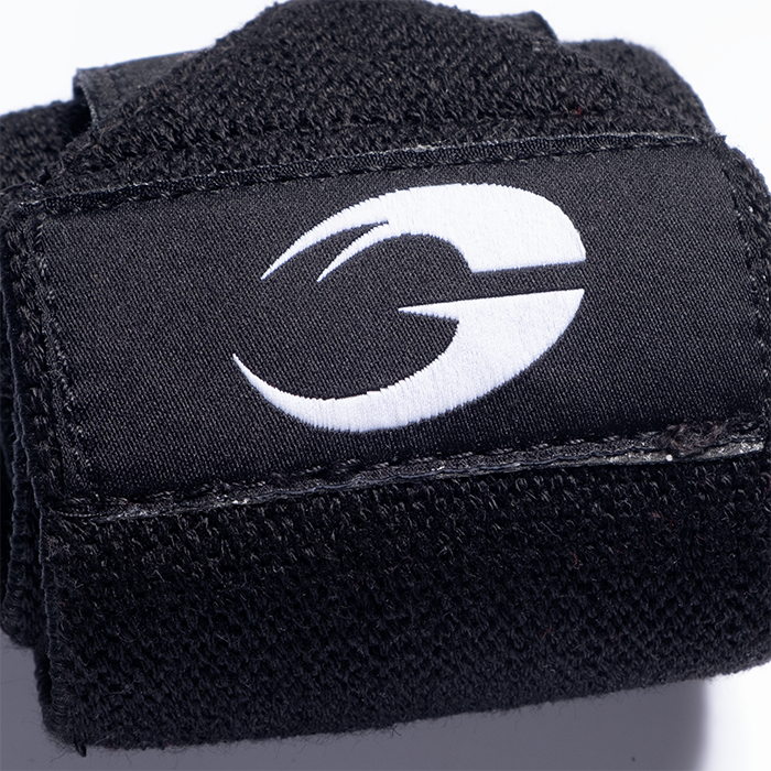 Hardcore Wrist Wraps 18 inch, Black/White