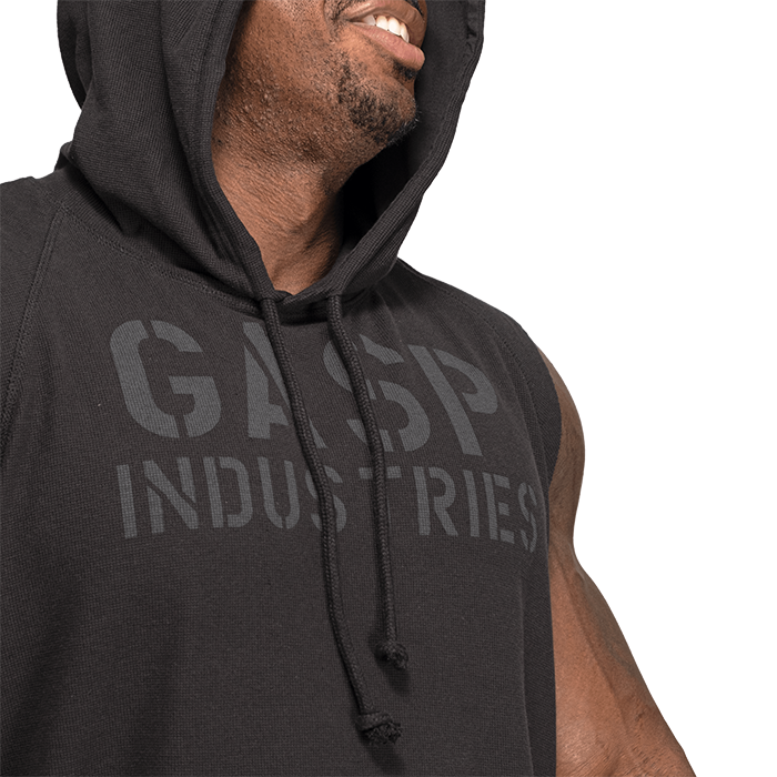 Thermal Kort&auml;rmad Hoodie Svart