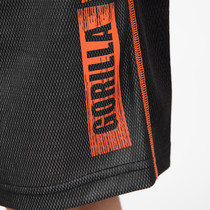 Wallace Mesh Shorts, Grey/Orange