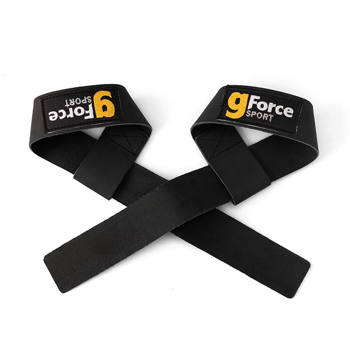 Lifting Straps L&auml;der Svart