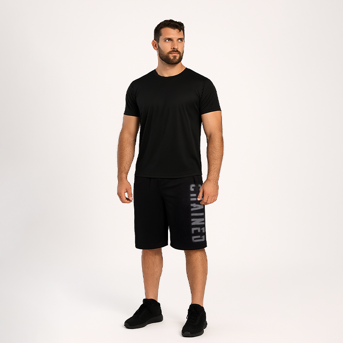 Chained Mesh Shorts Svart