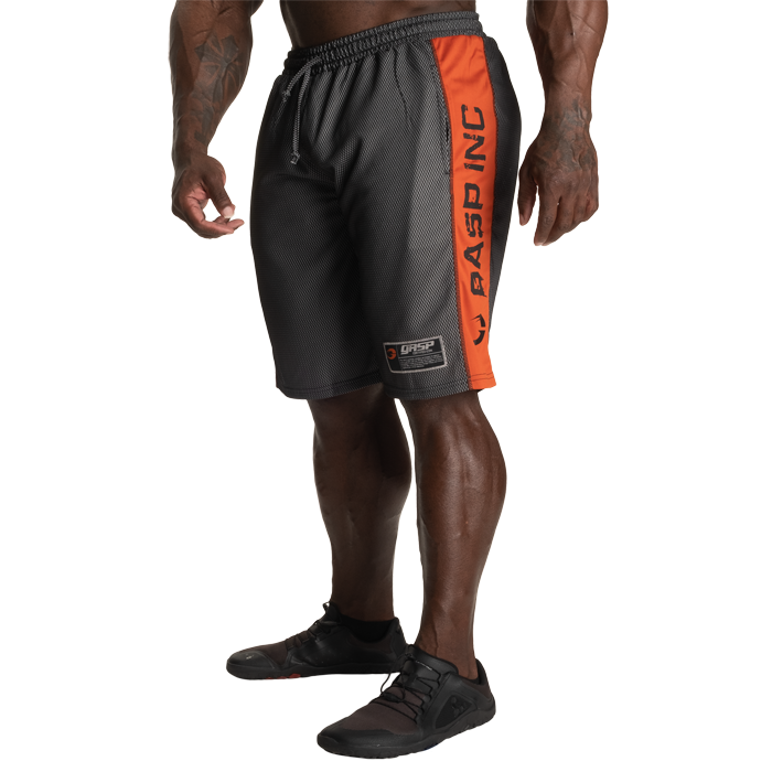 No1 Mesh Shorts Svart Orange