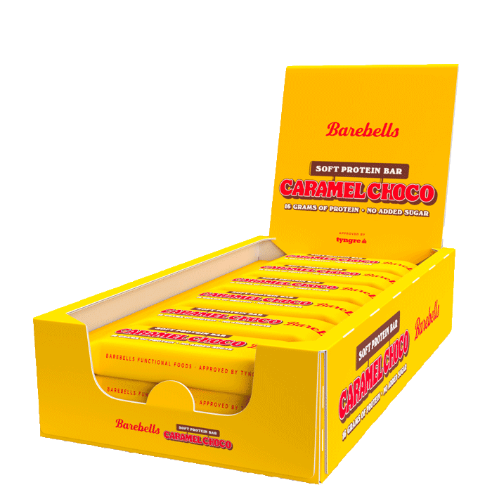 12 x Barebells Soft Proteinbar 55 g Caramel Choco