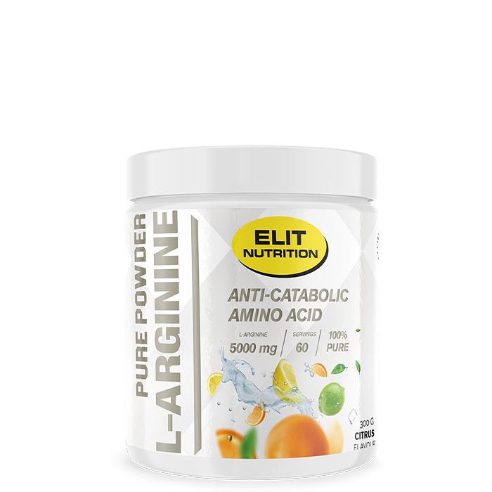 Elit 100% L-arginin Pulver 300 g citrus