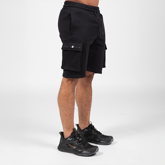 Hudson Cargo Tr&auml;ningsshorts Svart