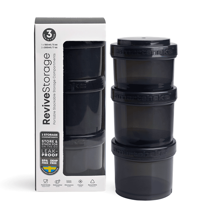 Revive Storage 3 pack Svart 1x150 ml 2x200 ml