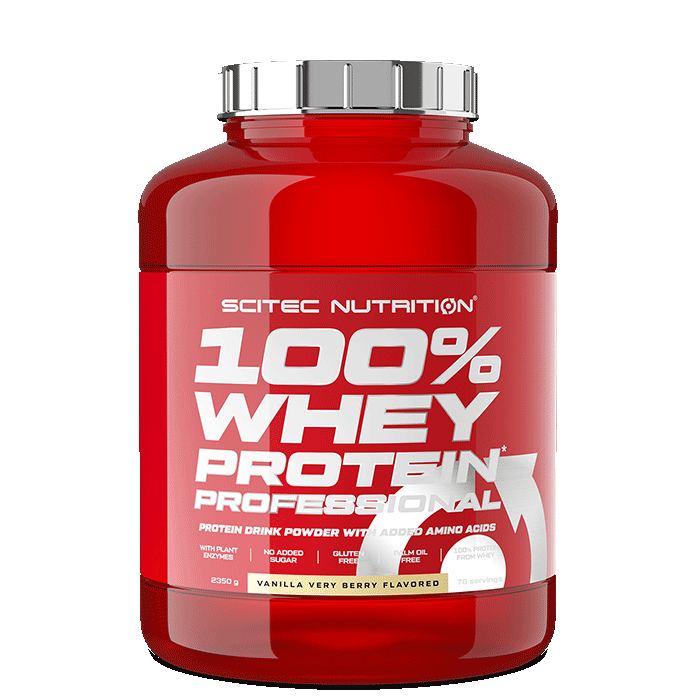 100% Vassleprotein Professional 2350 g vanilla_very_berry