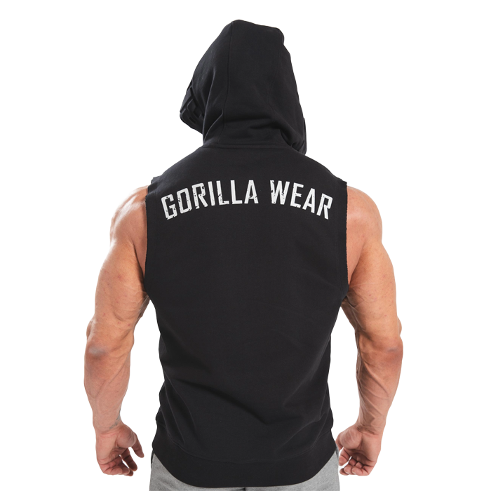 Marshall Sleeveless Hoodie, Black