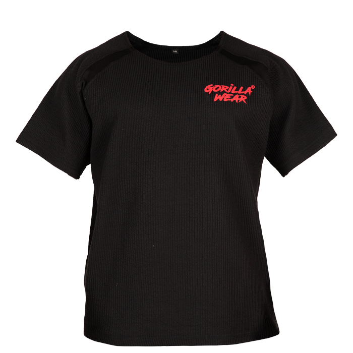Augustine Old School Work Out Top, Black/Red