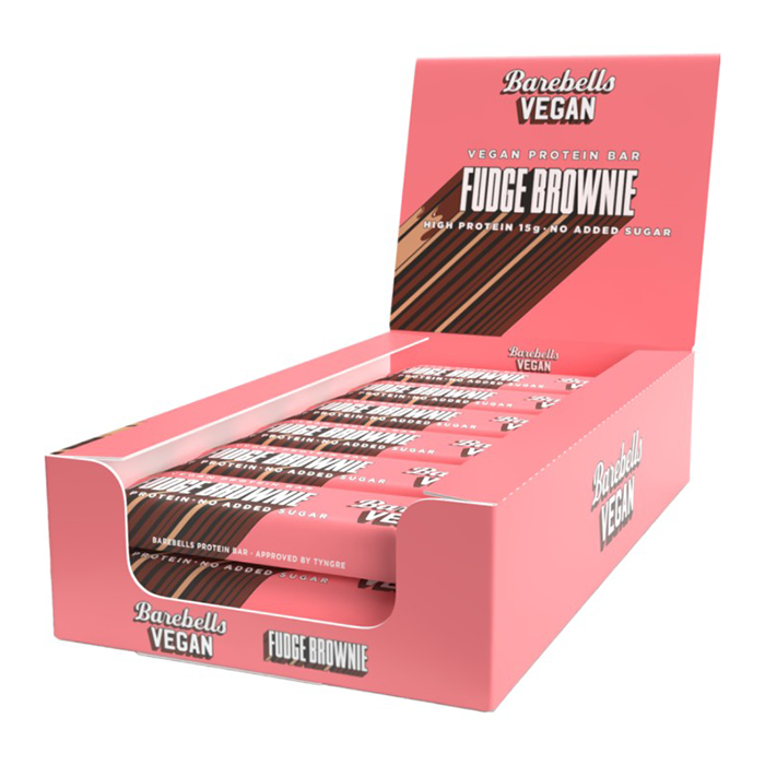 12 x Barebells Vegansk Proteinbar 55 g fudge_brownie