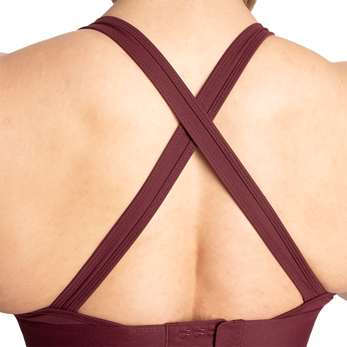 Core Sports Bra, Maroon
