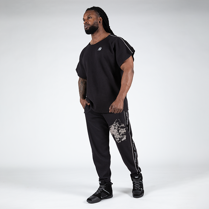 Buffalo Old School Workout Pants, Black/Grey