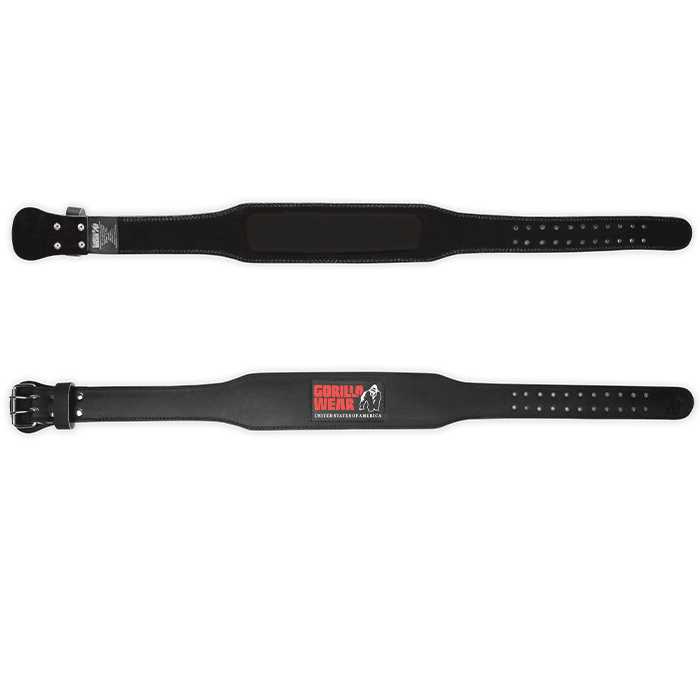 4 Inch Vadderat Lyftarb&auml;lte L&auml;der Svart/R&ouml;d