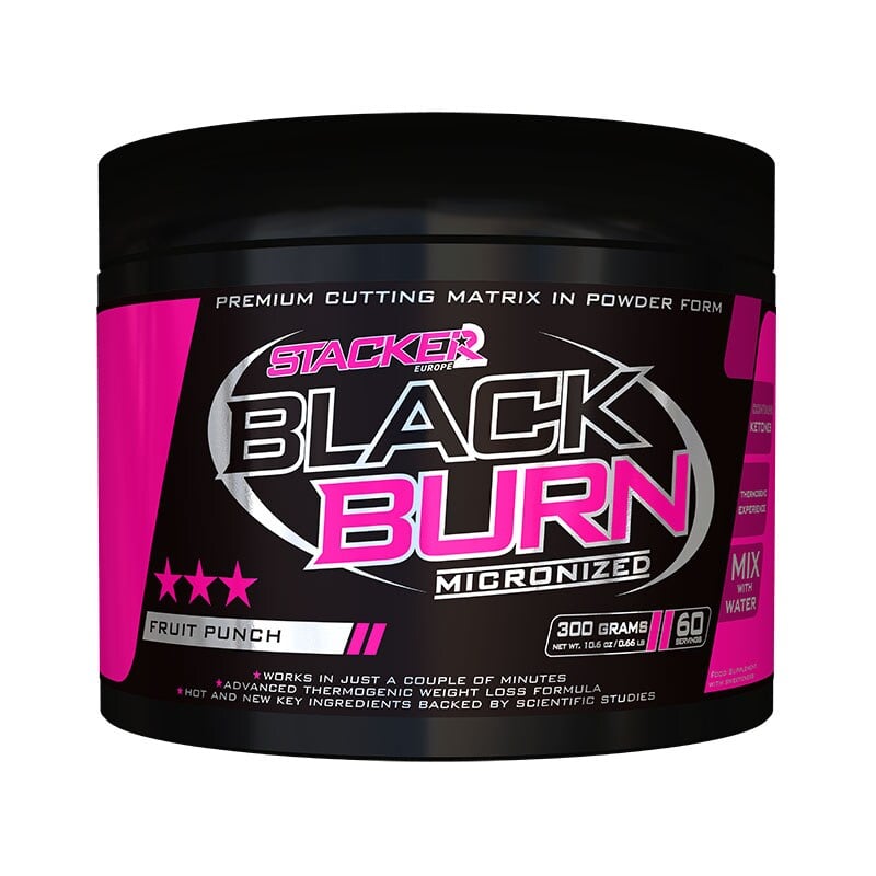Black Burn Micronized Fettf&ouml;rbr&auml;nnare Fruit Punch 300 g Fruit Punch