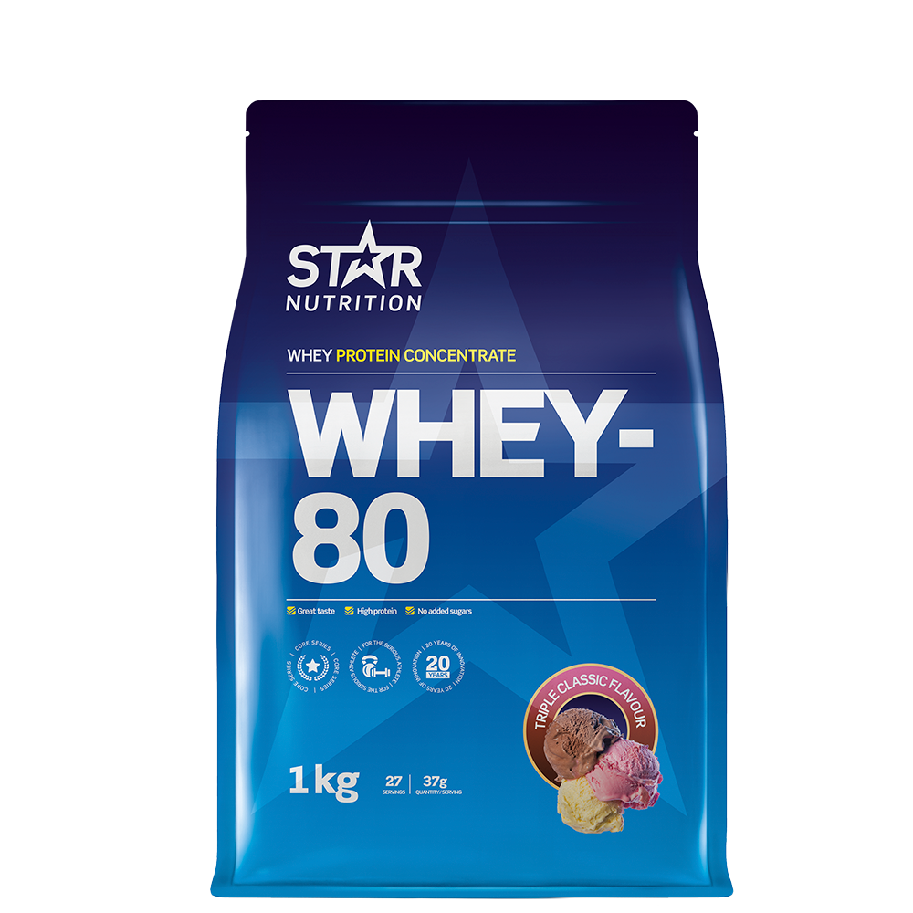 Whey-80 Vassleprotein 1 kg triple_classic_ice_cream_limited_edition