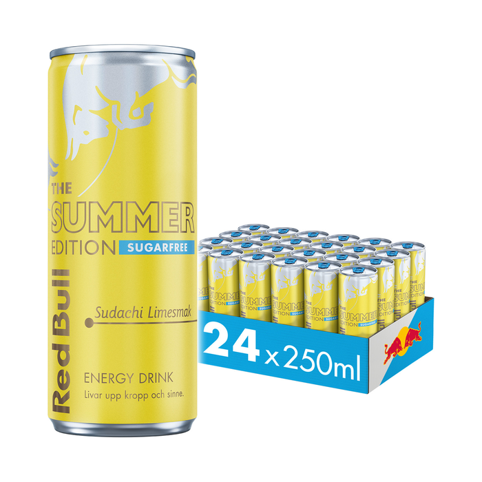 24 x Red Bull Energidryck 250 ml Sudachi Lime Summer Edition 2 kr pant Sudachi Lime
