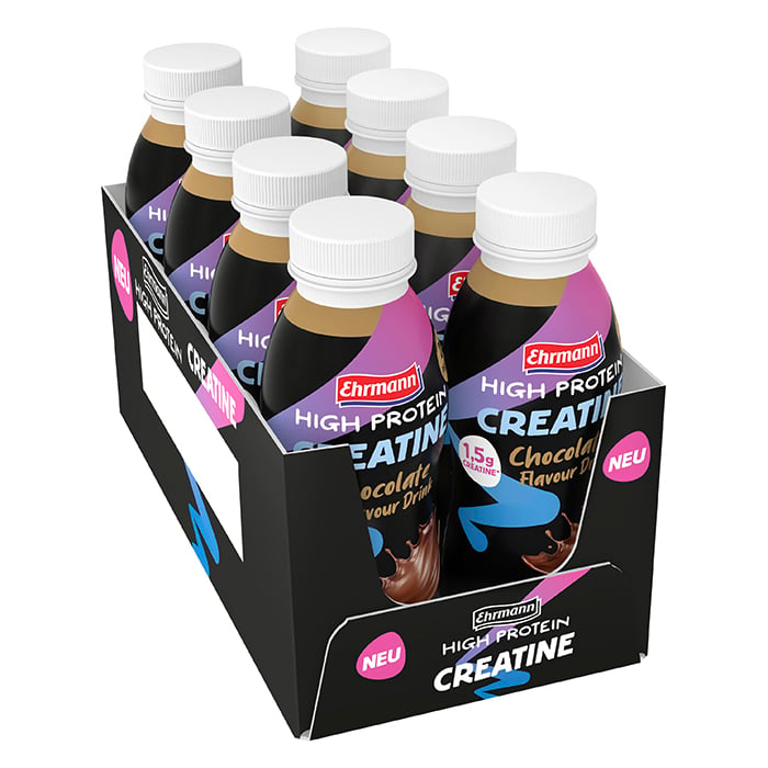 Ehrmann High Protein Creatine Proteindryck Choklad 8 x 330 ml Chocolate