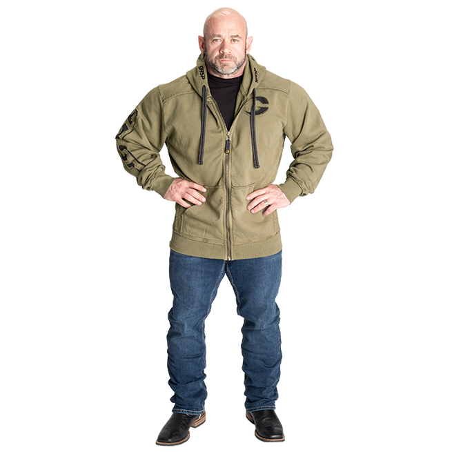 Pro Gym Hoodie Acid Wash Gr&ouml;n