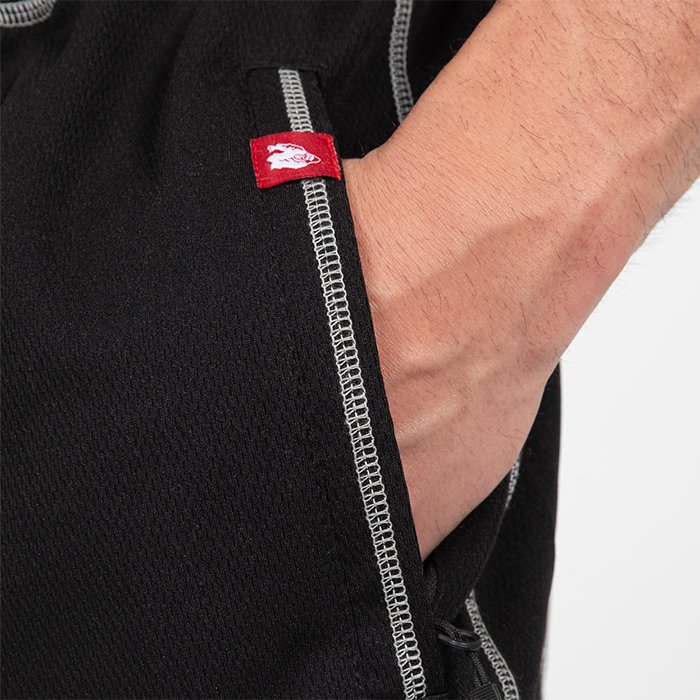 Marlow Mesh Shorts Svart Gr&aring;