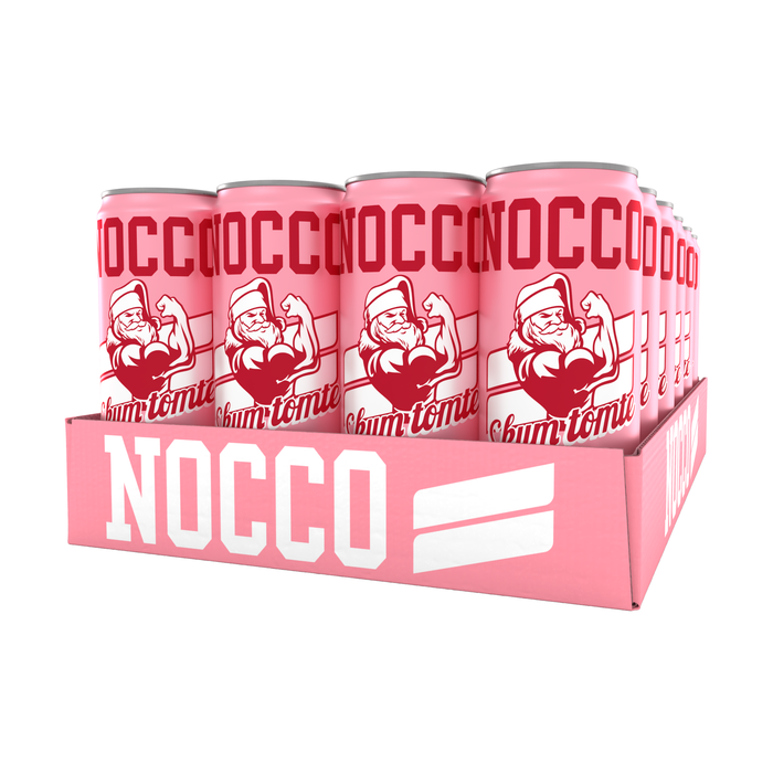 24 x NOCCO BCAA, 330 ml 2 kr pant Skum Tomte