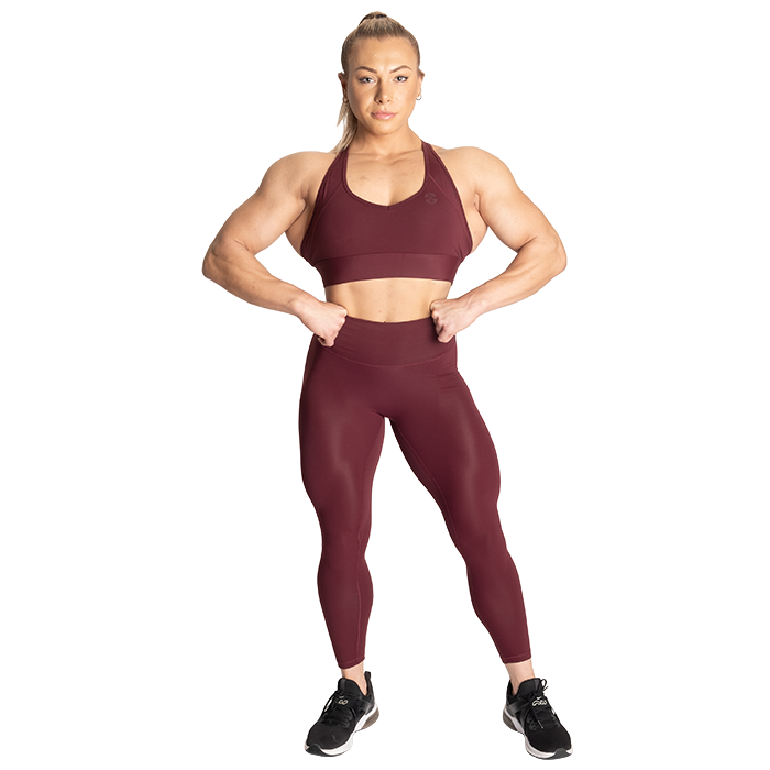 Core Sports Bra, Maroon