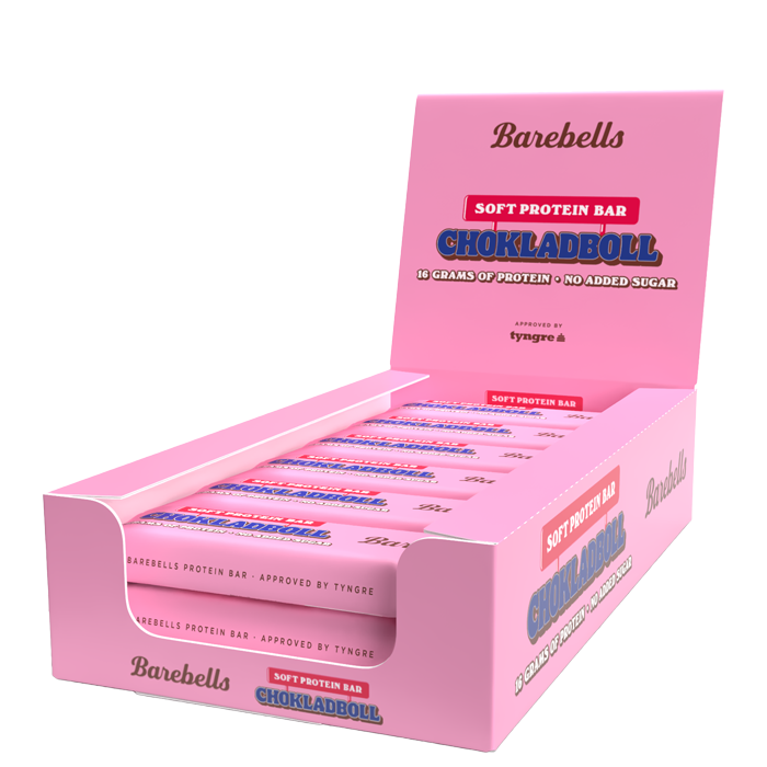 12 x Barebells Soft Proteinbar 55 g Chocolate Ball