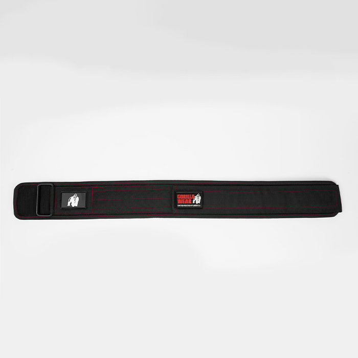 4 Inch Lyftarb&auml;lte Nylon Svart/R&ouml;d