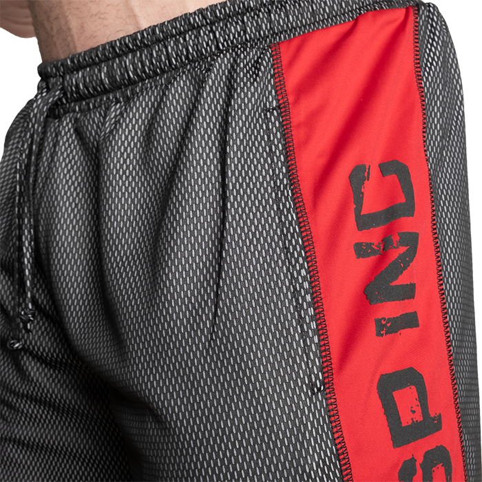 No1 Mesh Shorts, Black/Red