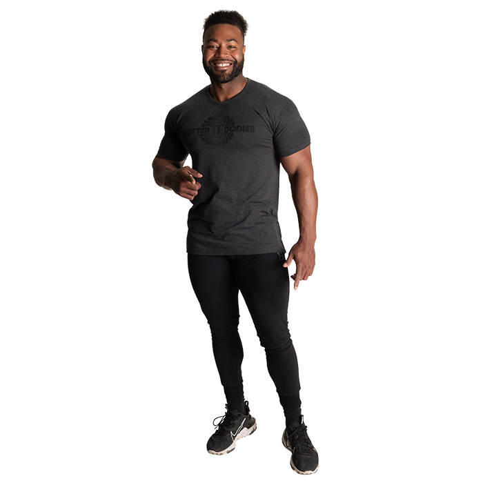 Recruit Tee, Dark Grey Melange