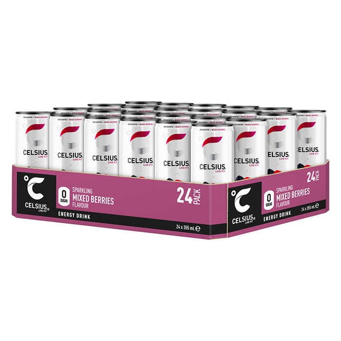 24 x Celsius, 355 ml 2 kr pant Mixed Berries
