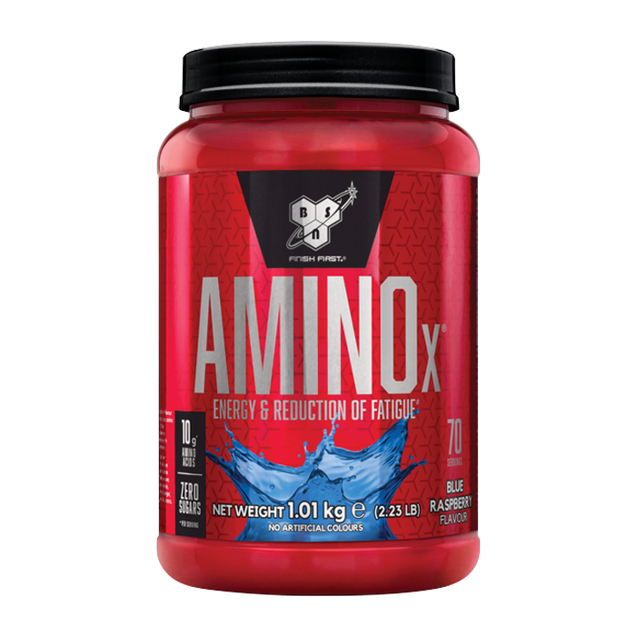 Amino-X BCAA Pulver 70 portioner blue_raz
