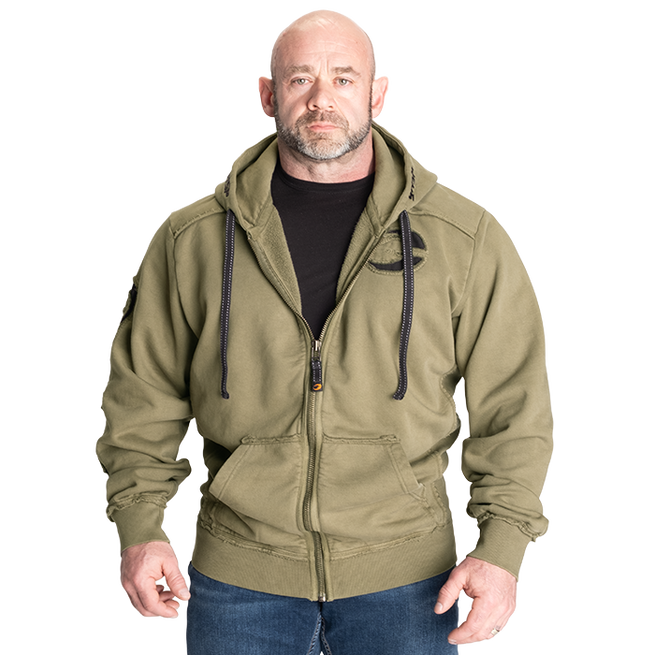Pro Gym Hoodie Acid Wash Gr&ouml;n