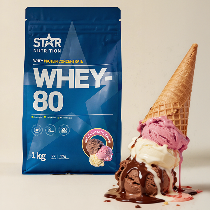Whey-80 Vassleprotein 1 kg triple_classic_ice_cream_limited_edition